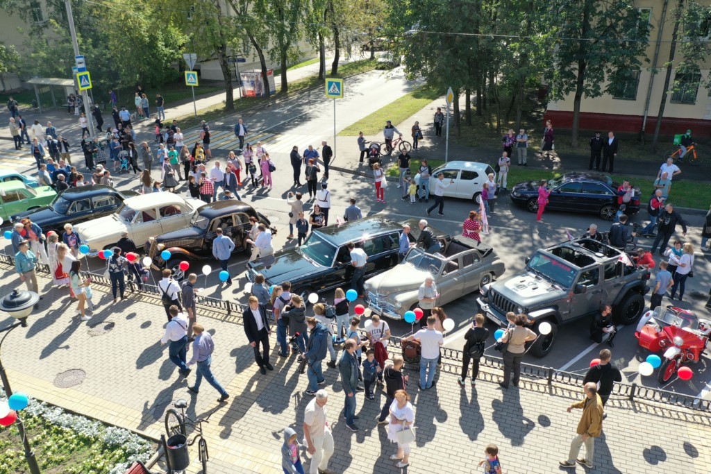 Автопробег «Ретро 2021» в Москве.