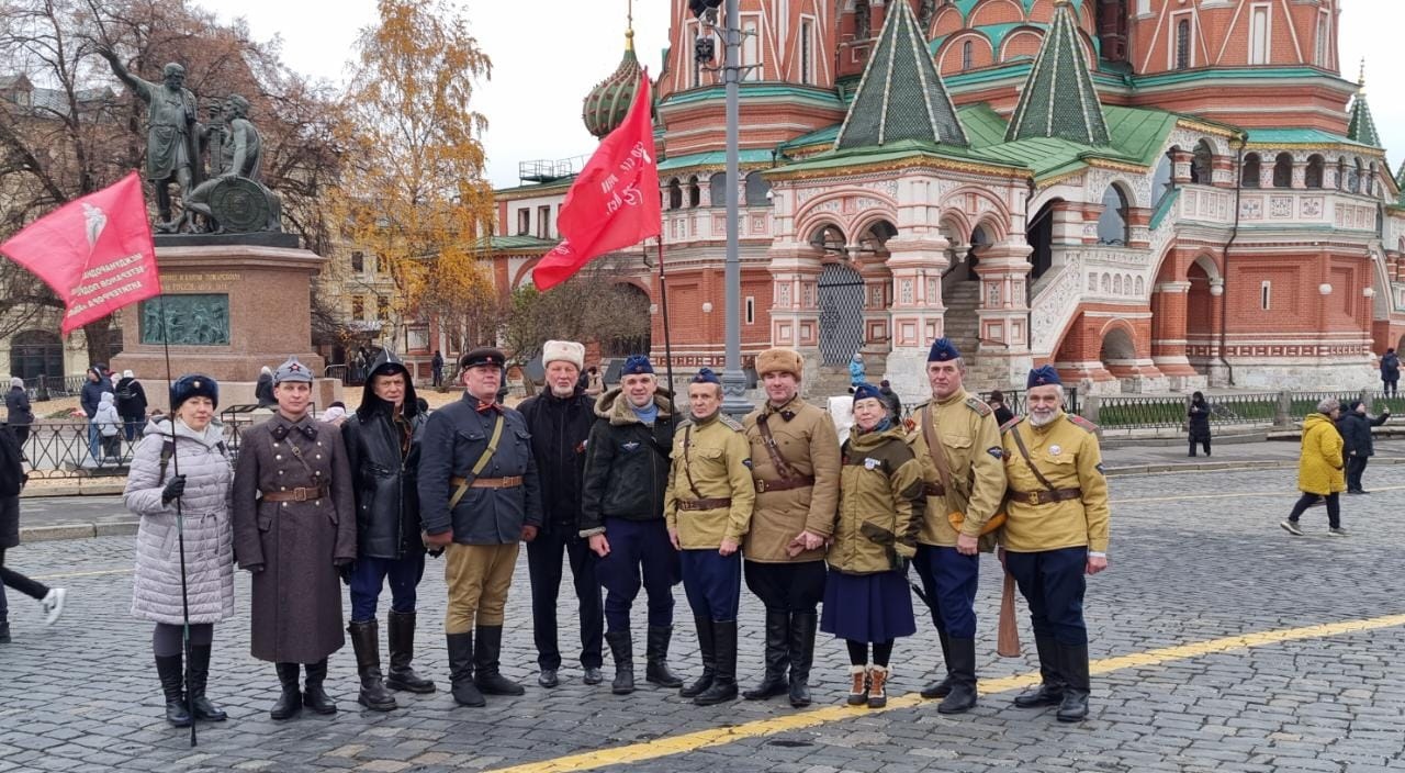 Интерактивный музей под открытым небом на Красной площади, посвященный 81-й годовщине военного парада 7 ноября 1941 года